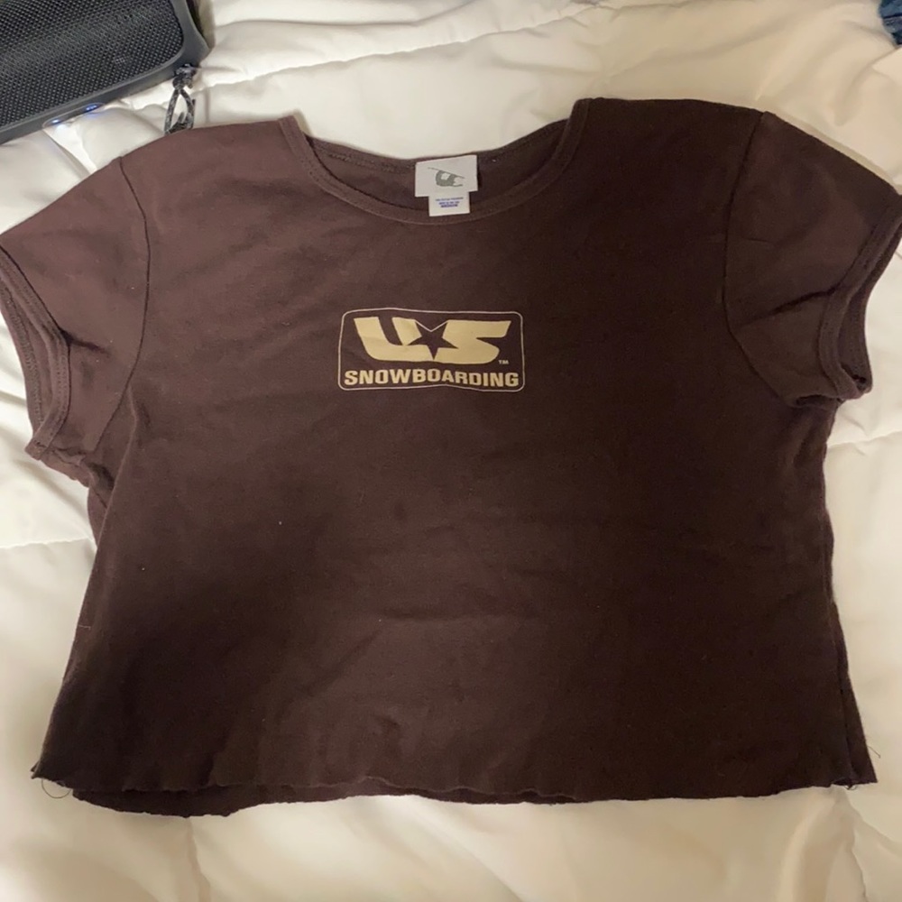 girls Medium cropped shirt